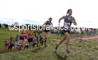 Emma Holt (Morpeth) leads the senior mens fast pack in the NEHL Wrekenton, Gateshead. 2014 NEH, Wrekenton. Photo: David T. Hewitson/Sports for All Pics